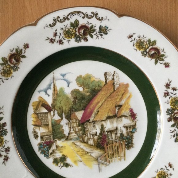 Ascot service plate by wood and sons England decorative display plate ba - Picture 6 of 9